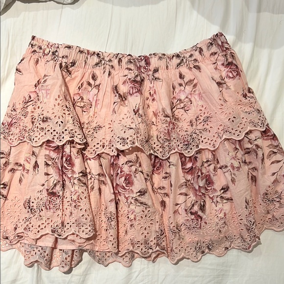 Floral Pink Skirt - Picture 1 of 1
